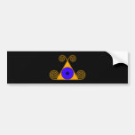 Auge Pyramide eye pyramid Bumper Sticker