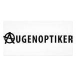 Augenoptiker icon photo card template