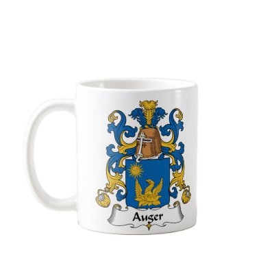 Auger Family Crest Coffee Mugs by coatsofarms