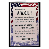 August 10,1942 A.W.O.L, They Were Not Absent With Greeting Cards