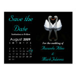 August 2009 Save the Date, Wedding Announcement Post Cards
