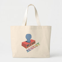 August Due Date Stamp Tote Bag