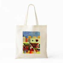 August_Macke - Algier Market 1914 Canvas Canvas Bag