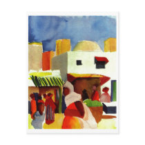 August_Macke - Algier Market 1914 Canvas