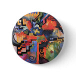 August Macke - Colored Composition Button