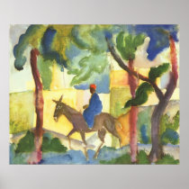 August Macke - Donkey Rider 1914 Eselreiter