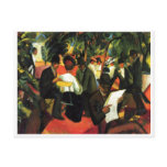 August_Macke - Garden Restaurant 1912 Oil Canvas Post Cards