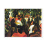 August_Macke - Garden Restaurant 1912 Oil Canvas Post Cards