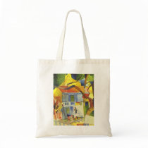 August Macke - Inner Court of Country House 1914 Tote Bags