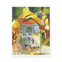 August Macke - Inner Court of Country House 1914