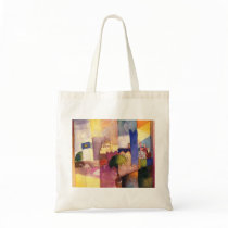 August Macke - Kairouan (III) 1914 Watercolor Tote Bag
