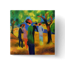 August Macke - Lady in a Green Jacket