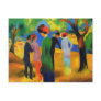 August Macke - Lady in a Green Jacket Post Card