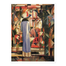 August Macke - Large Bright Shop Window 1912 Oil Postcards