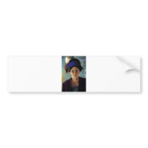 August Macke - Portrait Woman of Artist & Hat 1909