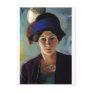 August Macke - Portrait Woman of Artist & Hat 1909 Post Cards