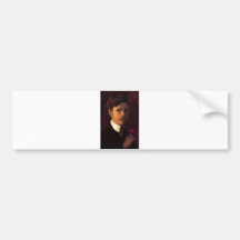 August_Macke - Self Portrait Selbstporträt 1906 Bumper Stickers