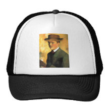 August Macke - Self Portrait with Hat 1909 Oil