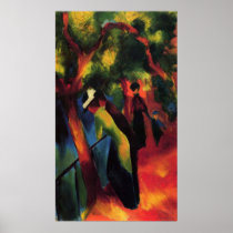 August Macke - Sonniger Weg - 1913 - Sunny Way Oil