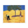 August_Macke Tree in Cornfield 1907 Oil and Pencil Postcard