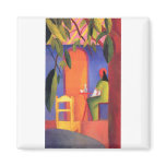 August Macke - Turkish Cafe 1914 Türkisches Café Refrigerator Magnets
