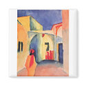 August Macke - View Into A Lane 1914 watercolor magnets