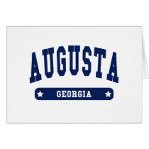 Augusta Georgia College Style t shirts Card