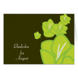 August's Birth Flower-Customize Greeting Cards