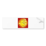 Aum or Om Symbol in yellows & reds