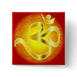 Aum or Om Symbol in yellows & reds