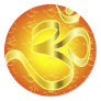 Aum or Om Symbol in yellows & reds