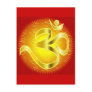 Aum or Om Symbol in yellows & reds