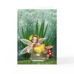 Aunt Birthday card with moonies Fall fairy