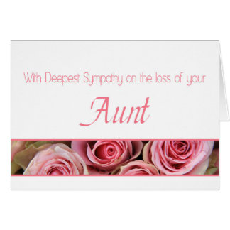 Sympathy For The Loss Of Aunt Cards &amp; Invitations | Zazzle.co.uk