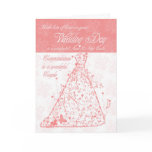 Aunt & New Uncle wedding day congratulations Greeting Card