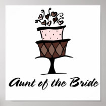 Aunt of the Bride Cake Print