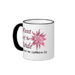 Aunt of the Bride Pink Mugs