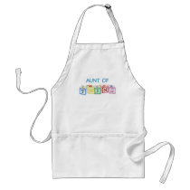 Aunt of Twins Blocks Apron