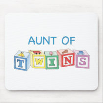 Aunt of Twins Blocks Mouse Pad