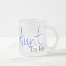 Aunt To Be (Blue Script) Mug