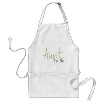 Aunt To Be (Green Script) Apron