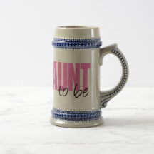 Aunt To Be (Pink Block Font) Mug