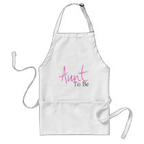 Aunt To Be (Pink Script) Apron