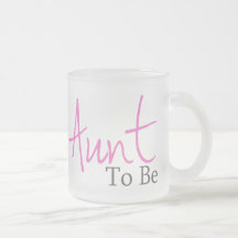 Aunt To Be (Pink Script) Mugs