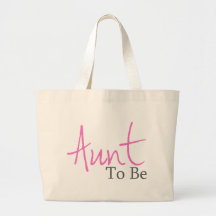Aunt To Be (Pink Script) Tote Bag