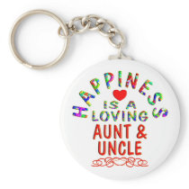 Aunt & Uncle Happiness Keychain