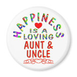 Aunt & Uncle Happiness Fridge Magnet