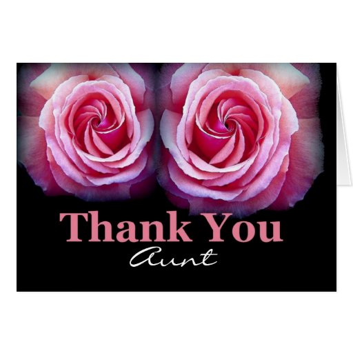 AUNT - Wedding Thank You Greeting Card | Zazzle