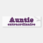 Auntie extraordinaire bumper sticker