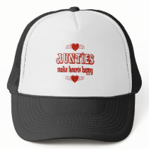 Auntie Hearts Trucker Hats